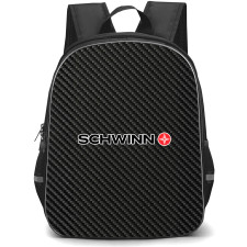 Schwinn Backpack School Bag StudentPack - Schwinn Bike Brand Logo On Carbon Fiber Background
