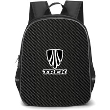 Trek Backpack School Bag StudentPack - Trek Bike Brand Logo On Carbon Fiber Background