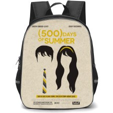 500 Days Of Summer Backpack StudentPack - 500 Days Of Summer Tom And Summer Minimalist Poster