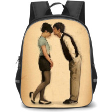 500 Days Of Summer Backpack StudentPack - 500 Days Of Summer Tom And Summer Retro Drawing Poster