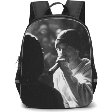 8 Miles Backpack StudentPack - 8 Miles Eminem Singing Grayscale Poster