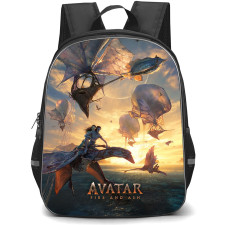 Avatar Backpack School Bag StudentPack - Avatar Fire and Ash Neytiri and Jake Riding Clan