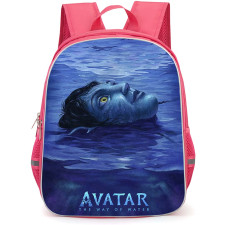 Avatar Kiri Backpack School Bag StudentPack - Kiri Floating In Water Blue Illustration Art Poster
