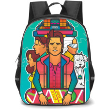 Back To The Future Backpack StudentPack - Back To The Future Character Cartoon Art Poster
