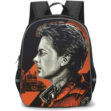 Back To The Future Backpack StudentPack - Back To The Future MARTY McFLY Side Portrait Retro Illustration