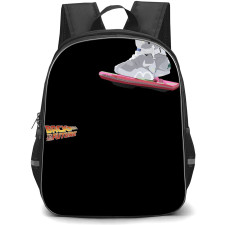 Back To The Future Backpack StudentPack - Back To The Future Nike Air Mag Illustration On Black Background
