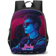 Baby Driver Backpack StudentPack - Baby Driver Cyberpunk Poster Art
