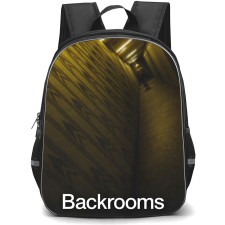 Backrooms Backpack School Bag StudentPack - Backrooms Endless Corridor Poster