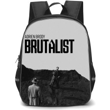 The Brutalist Backpack StudentPack - The Brutalist Black And White Movie Poster