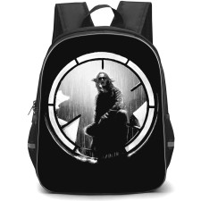 The Crow Eric Draven Backpack StudentPack - Eric Draven Sitting On Window Grayscale