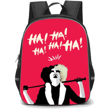 Cruella Backpack StudentPack - Cruella Movie Cruella De Vil Laughing Minimalist Art On Red Background