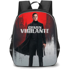 Citizen Vigilante Backpack School Bag StudentPack - Citizen Vigilante Fierce Portrait Grunge Poster
