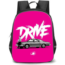 Drive Backpack StudentPack - Drive Movie Grayscale Illustration On Pink Background Poster