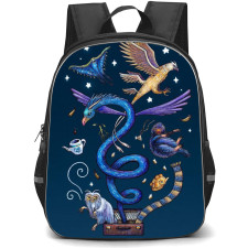 Fantastic Beast Backpack StudentPack - Fantastic Beast Fantastic Animal Illustration On Blue Background