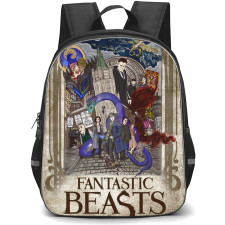 Fantastic Beast Backpack StudentPack - Fantastic Beast Movie Fan Art Drawing Poster