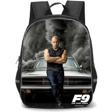 Fast and Furious Backpack StudentPack - Fast and Furious 9 Vin Diesel Sitting On Car Poster