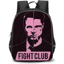 Fight Club Backpack StudentPack - Fight Club Brand Pit Split Portrait Pink Poster
