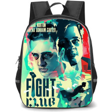 Fight Club Backpack StudentPack - Fight Club Movie Wpap Poster Yellow Background