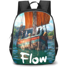 Flow Cat Backpack StudentPack - Flow Cat Sitting Digital Art Poster