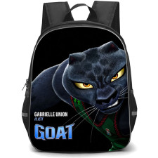 Goat Jett Backpack School Bag StudentPack - Jett The Black Panther Portrait On Dark Background
