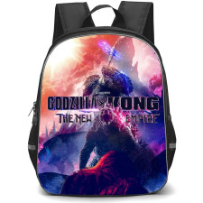 Godzilla X Kong School Backpack StudentPack - Godzilla and King Kong Fight Pose Illustration