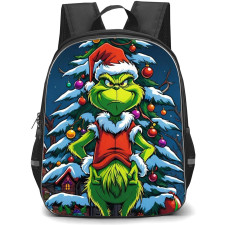 The Grinch Backpack StudentPack - The Grinch Standing On Christmas Tree Digital Art