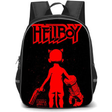 Hellboy Backpack StudentPack - Hellboy 2019 Movie Red And Black Poster