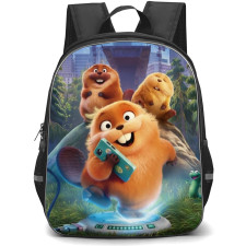Hoppers Backpack School Bag StudentPack - Hoppers Holding Phone Poster