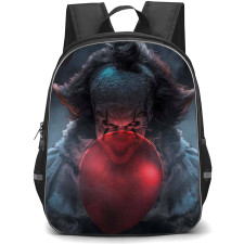 IT Backpack StudentPack - IT 3D Horror Pennywise With Red Balloon Poster