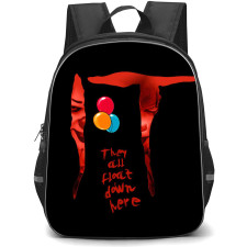 IT Backpack StudentPack - IT Movie Pennywise The Dancing Clown Quote On Black Background