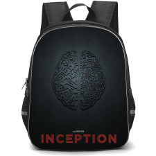 Inception Backpack StudentPack - Inception Minimalist Film Poster Dark Background