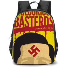 Inglourious Bastards Backpack StudentPack - Inglourious Bastards Fan Made Poster Red And Yellow Combination