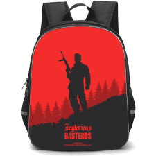 Inglourious Basterds Backpack StudentPack - Inglourious Basterds Movie Silhouette On Red Background Poster