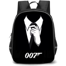 James Bond 007 Backpack StudentPack - James Bond 007 Suit Blak And White Illustration Art