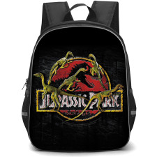 Jurassic Park Backpack StudentPack - Jurassic Park Logo On Black Background