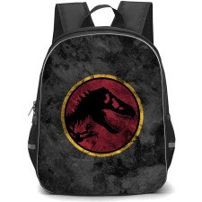 Jurassic Park Backpack StudentPack - Jurassic Park Jurassic World Dominion Logo On Dark Background
