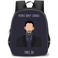 John Wick Backpack StudentPack - John Wick Please Dont Change times Do Minimalist Portrait
