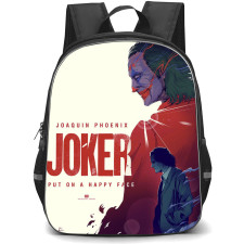 Joker Backpack StudentPack - Joker Movie Poster Illustration On Beige Background