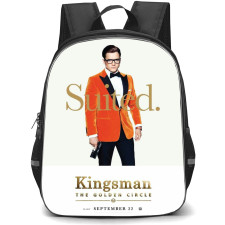 Kingsman Backpack StudentPack - Kingsman The Golden Circle Taron Egerton Suited On Poster