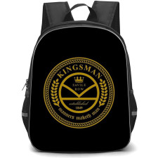 Kingsman Backpack StudentPack - Kingsman Manners Maketh Man Logo On Black Background