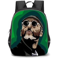 Leon Backpack StudentPack - Leon The Professional Portrait Illustration Art On Green Background
