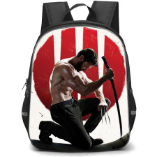 Logan Backpack StudentPack - Logan Wolverine Sitting And Holding Samurai Poster