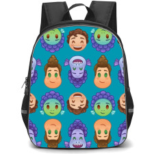 Luca Backpack StudentPack - Luca Movie Character Avatar Pattern Art On Blue Background