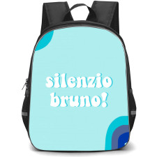 Luca Backpack StudentPack - Luca Silenzio Bruno Text On Sky Blue Background