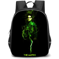 The Matrix Backpack StudentPack - The Matrix 1999 Movie Green Smoke On Black Background Poster