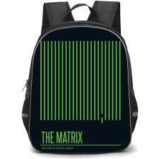 The Matrix Backpack StudentPack - The Matrix Green Strip On Black Background