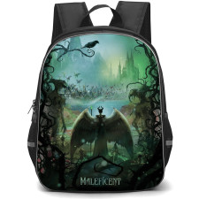 Maleficent Backpack School Bag StudentPack - Maleficent Back Vines Portrait Poster Cartoon Art