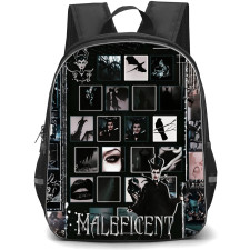 Maleficent Backpack School Bag StudentPack - Maleficent Black Portrait Collage Series Poster