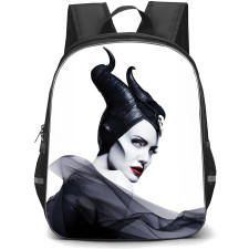 Maleficent Backpack School Bag StudentPack - Maleficent Red Lips Fierce Portrait