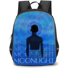 Moonlight Backpack StudentPack - Moonlight Classic Drama Life Movie Blue ArtworkPoster